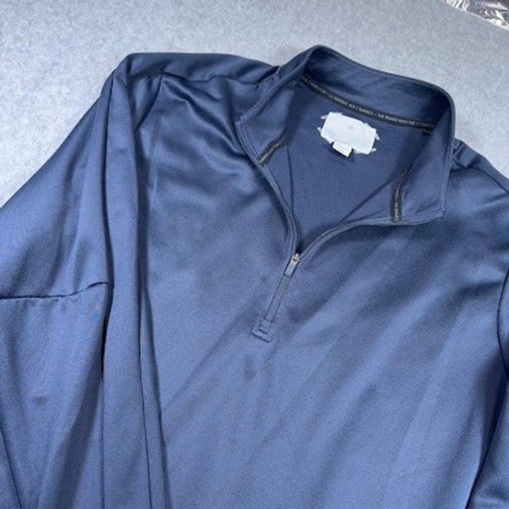 Adidas Adicross 1/4 Zip Long Sleeve Pullover Jacket Mens XL Navy Blue Athletic